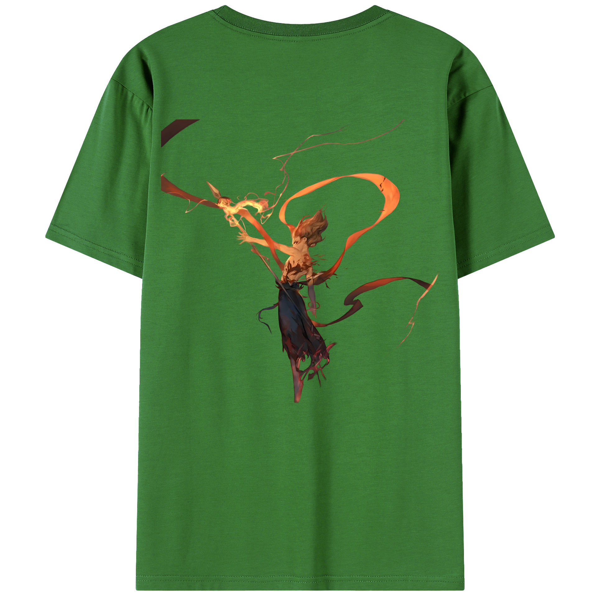 （画像用） Ne Zha 2 ナタ 魔童の大暴れ レディース半袖Tシャツ(バックプリント)